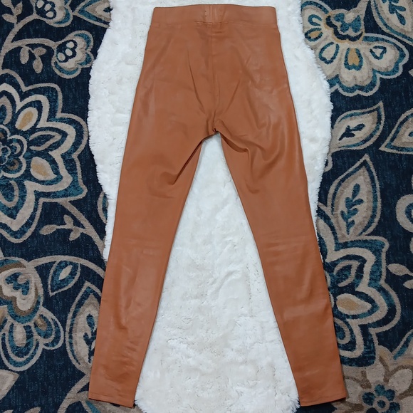 L'Agance tan coated high rise jegging skinny pants womens medium - Picture 7 of 8